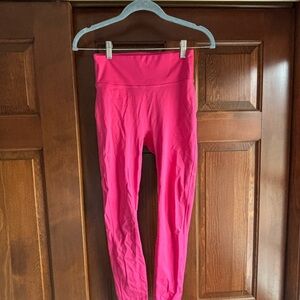 Fabletics Women’s Pink Seamless Front Leggings